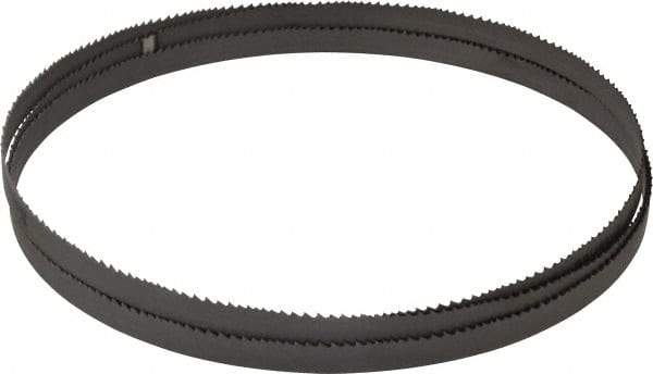 Starrett - 6 to 10 TPI, 7' 5" Long x 1/2" Wide x 0.035" Thick, Welded Band Saw Blade - Bi-Metal, Toothed Edge, Raker Tooth Set, Contour Cutting - Makers Industrial Supply