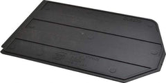 Quantum Storage - 10.8" Wide x 7" High, Black Bin Divider - Use with Bin QUS239 - Makers Industrial Supply