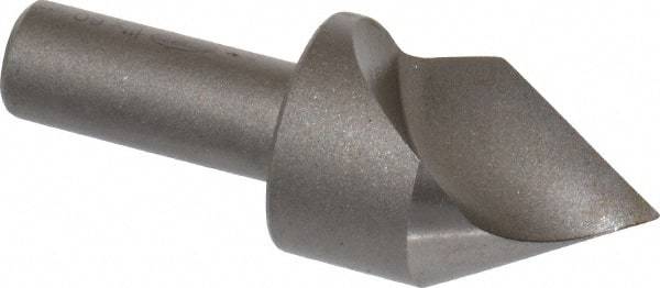 Keo - 1" Head Diam, 1/2" Shank Diam, 1 Flute 60° High Speed Steel Countersink - Bright Finish, 2-3/4" OAL, Single End, Straight Shank, Right Hand Cut - Makers Industrial Supply