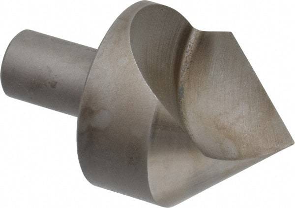 Keo - 2" Head Diam, 3/4" Shank Diam, 1 Flute 82° High Speed Steel Countersink - Bright Finish, 3-1/4" OAL, Single End, Straight Shank, Right Hand Cut - Makers Industrial Supply