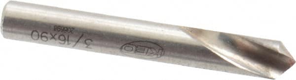 Keo - 3/16" Head Diam, 3/16" Shank Diam, 1 Flute 90° High Speed Steel Countersink - Makers Industrial Supply