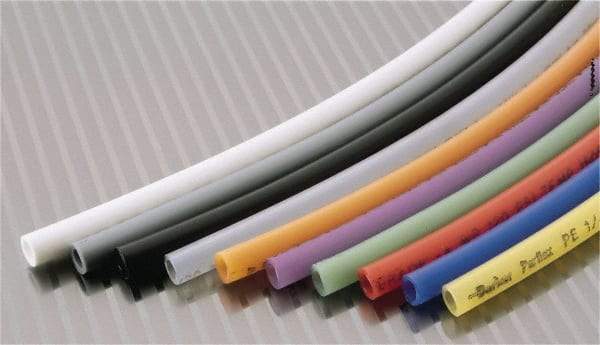 Parker - 12mm OD, 100' Long, Polyethylene Tube - Natural, -80 to 150°F - Makers Industrial Supply