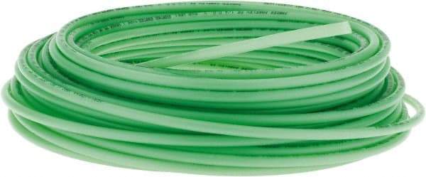 Parker - 11/64" ID x 1/4" OD, 0.04" Wall Thickness, 100' Long, Polyethylene Tube - Green, 120 Max psi, -80 to 150°F - Makers Industrial Supply