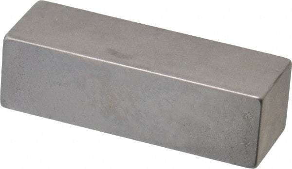 Mitutoyo - 0.4" Rectangular Steel Gage Block - Accuracy Grade 0, Includes Certificate of Inspection - Makers Industrial Supply