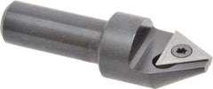 APT - 60° Included Angle, 3/4" Max Cut Diam, 3/4mm Body Diam, 1/2" Shank Diam, 2-3/8" OAL, Indexable Countersink - 1 Triangle Insert, TPGH 321 Insert Style, Positive Rake, Series CC - Makers Industrial Supply