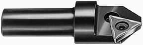 APT - 100° Included Angle, 3/4" Max Cut Diam, 3/4mm Body Diam, 1/2" Shank Diam, 2-3/8" OAL, Indexable Countersink - 1 Triangle Insert, TPGH 321 Insert Style, Positive Rake, Series CC - Makers Industrial Supply