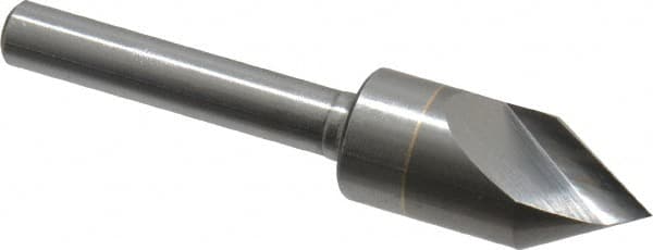 M.A. Ford - 1/2" Head Diam, 1/4" Shank Diam, 1 Flute 60° Solid Carbide Countersink - Makers Industrial Supply