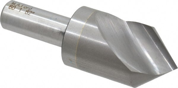 M.A. Ford - 1" Head Diam, 1/2" Shank Diam, 1 Flute 82° Solid Carbide Countersink - Makers Industrial Supply