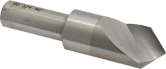 M.A. Ford - 3/4" Head Diam, 1/2" Shank Diam, 1 Flute 90° Solid Carbide Countersink - Bright Finish, 3" OAL, 0.12" Nose Diam, Single End, Straight Shank, Right Hand Cut - Makers Industrial Supply