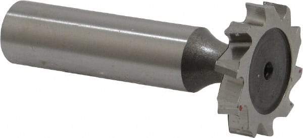 Keo - 1" Diam x 3/16" Face Width, High Speed Steel, 10 Teeth, Shank Connection Woodruff Keyseat Cutter - Uncoated, 2-3/16" OAL x 1/2" Shank, Staggered Teeth, ANSI 608, Old Standard 13 - Makers Industrial Supply