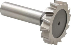 Keo - 1-1/2" Diam x 5/16" Face Width, High Speed Steel, 14 Teeth, Shank Connection Woodruff Keyseat Cutter - Uncoated, 2-5/16" OAL x 1/2" Shank, Staggered Teeth, ANSI 1012, Old Standard 25 - Makers Industrial Supply