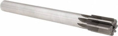 Made in USA - 1-3/16" Diam, 1" Max Diam Straight Shank, 1-3/4" Flute Length, Machine Expansion Reamer - Straight Flute, 11" OAL, Right Hand Cut, 8 Flutes, High Speed Steel, Bright Finish - Makers Industrial Supply