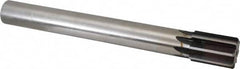 Made in USA - 1-7/16" Diam, 1-1/4" Max Diam Straight Shank, 2" Flute Length, Machine Expansion Reamer - Straight Flute, 12" OAL, Right Hand Cut, 8 Flutes, High Speed Steel, Bright Finish - Makers Industrial Supply