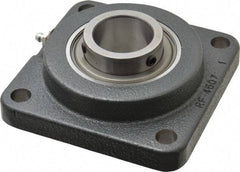 Browning - 1-1/2" ID, 5-1/8" OAL x 5-1/8" OAH 4-Bolt Flange - 4,467 Lb Static Cap, 7,340 Lb Dyn Cap, 4" Btw Mnt Hole Ctrs, Cast Iron - Makers Industrial Supply