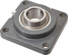 Browning - 1-3/8" ID, 4-5/8" OAL x 4-5/8" OAH 4-Bolt Flange - 3,493 Lb Static Cap, 5,782 Lb Dyn Cap, 3-5/8" Btw Mnt Hole Ctrs, Cast Iron - Makers Industrial Supply