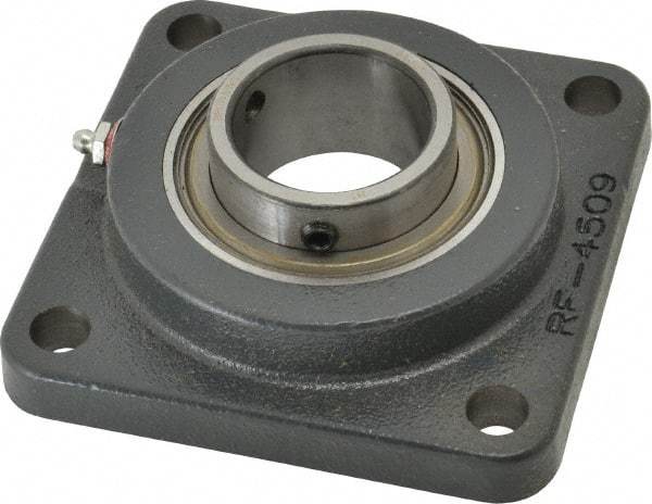 Browning - 1-15/16" ID, 5-5/8" OAL x 5-5/8" OAH 4-Bolt Flange - 5,216 Lb Static Cap, 7,889 Lb Dyn Cap, 4-3/8" Btw Mnt Hole Ctrs, Cast Iron - Makers Industrial Supply