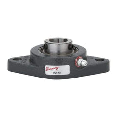 Browning - 3/4" ID, 4-13/32" OAL x 2-1/2" OAH 2-Bolt Flange - 1,444 Lb Static Cap, 2,611 Lb Dyn Cap, 3-17/32" Btw Mnt Hole Ctrs, Cast Iron - Makers Industrial Supply