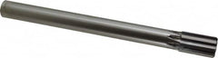 Made in USA - 1" Diam, 7/8" Max Diam Straight Shank, 1-5/8" Flute Length, Machine Expansion Reamer - Straight Flute, 10-1/2" OAL, Right Hand Cut, 8 Flutes, Carbide-Tipped, Bright Finish - Makers Industrial Supply