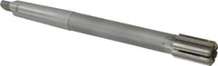 Made in USA - 1-1/8" Diam, 3MT Morse Taper Shank, 1-3/4" Flute Length, Machine Expansion Reamer - Straight Flute, 11" OAL, Right Hand Cut, 8 Flutes, Carbide-Tipped, Bright Finish - Makers Industrial Supply