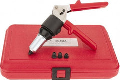 HUCK - 1/8 to 1/4" Manual Rivet Tool Kit - Includes Hand Riveter, 4 Nose Pieces - Makers Industrial Supply