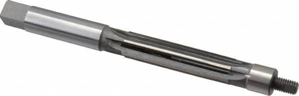 Made in USA - 5/8" Reamer Diam, 0.6200" Diam Straight Shank, 2-1/2" Flute Length, Hand Expansion Reamer - Straight Flute, 6-1/2" OAL, Right Hand Cut, 6 Flutes, High Speed Steel - Makers Industrial Supply