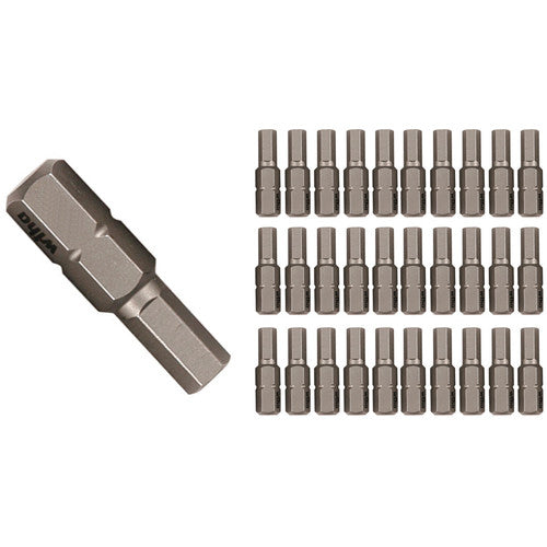 Hex Inch Contractor Grade Insert Bits 7/32″ × 25mm (30 Piece Bulk Pack) - Makers Industrial Supply