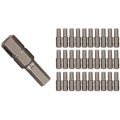 Hex Inch Contractor Grade Insert Bits 9/64″ × 25mm (30 Piece Bulk Pack) - Makers Industrial Supply