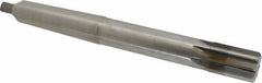 Made in USA - 1-1/4" Diam, 1" Max Diam 4MT Morse Taper Shank, 1-7/8" Flute Length, Machine Expansion Reamer - Straight Flute, 11-1/2" OAL, Right Hand Cut, 8 Flutes, High Speed Steel, Bright Finish - Makers Industrial Supply