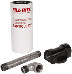 Tuthill - 3/4 Inlet Size, 18 GPM, Pump Filter - 11 Long, 10 Micron Mesh, Cast Iron - Makers Industrial Supply