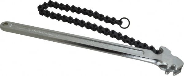 Crescent - 5" Max Pipe Capacity, 18-1/2" Long, Chain Wrench - 5" Actual OD, 14" Handle Length - Makers Industrial Supply