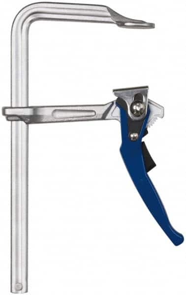 Gibraltar - 4" Deep Throat, 8" Max Capacity, Standard Sliding Arm Clamp - 770 Lb Clamping Pressure - Makers Industrial Supply