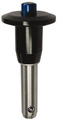 Gibraltar - 1/4" Diam, 1-1/4" Usable Length, Button Handle, Quick Release Pin - Grade 4130 Steel, Zinc-Plated Finish - Makers Industrial Supply