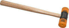 Stanley - 8 oz Head 1-3/8" Face Diam Plastic Dead Blow Hammer - 12" OAL, Hickory Handle - Makers Industrial Supply