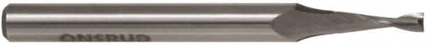 Onsrud - 3/8" Cutting Diam x 1" Length of Cut, 2 Flute, Upcut Spiral Router Bit - Uncoated, Right Hand Cut, High Speed Steel, 3" OAL x 3/8" Shank Diam, Double Edge, 19 to 32° Helix Angle - Makers Industrial Supply