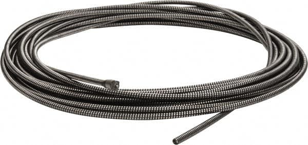 Ridgid - 3/8" x 75' Drain Cleaning Machine Cable - Solid Core, 1-1/2" to 3" Pipe, Use with K380 - Makers Industrial Supply