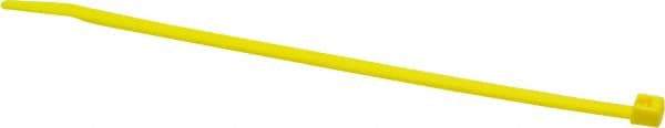 Made in USA - 5.84" Long Yellow Nylon Standard Cable Tie - 40 Lb Tensile Strength, 1.24mm Thick, 1-1/2" Max Bundle Diam - Makers Industrial Supply