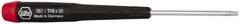 Wiha - T10 Torx Driver - 1-9/16" Blade Length, 5-3/4" OAL, Tapered Handle - Makers Industrial Supply