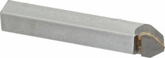 Made in USA - 1/2 x 1/2" Shank, Pointed Nose Single Point Tool Bit - D-8, Grade C2 - Exact Industrial Supply