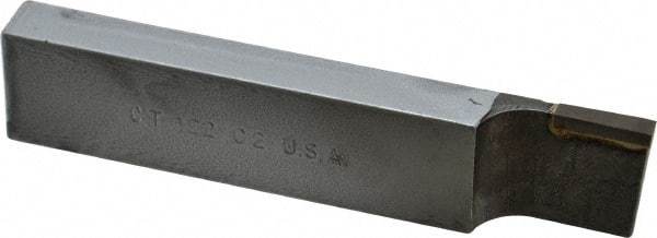 Made in USA - 1 x 1/2" Shank, Cutoff & Grooving Single Point Tool Bit - CT-122(433), Grade C2 - Exact Industrial Supply