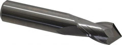 Melin Tool - 5/8" Diam, 1-1/4" LOC, 2 Flute, 90° Point Angle, Solid Carbide Drill Mill - Uncoated, 3-1/2" OAL, 5/8" Shank Diam - Makers Industrial Supply