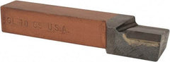 Made in USA - 5/8 x 5/8" Shank, Offset Side Cutting Single Point Tool Bit - GL-10, Grade C5 - Exact Industrial Supply