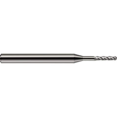 Harvey Tool - Ball End Mills; Mill Diameter (Decimal Inch): 0.0700 ; Number of Flutes: 4 ; Length of Cut (Decimal Inch): 0.2100 ; Material: Solid Carbide ; Overall Length (Inch): 1-1/2 ; Overall Length (Decimal Inch): 1.50000 - Exact Industrial Supply