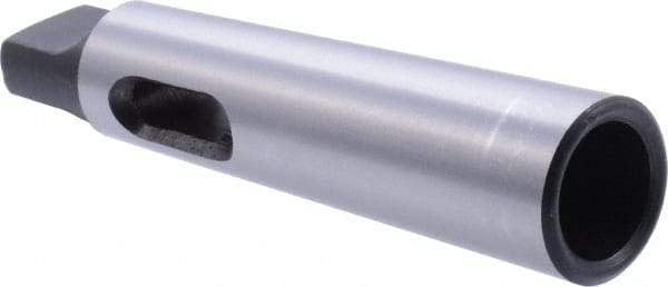 DORMER - MT3 Inside Morse Taper, MT4 Outside Morse Taper, Standard Reducing Sleeve - Oil Toughened, 140mm OAL - Exact Industrial Supply