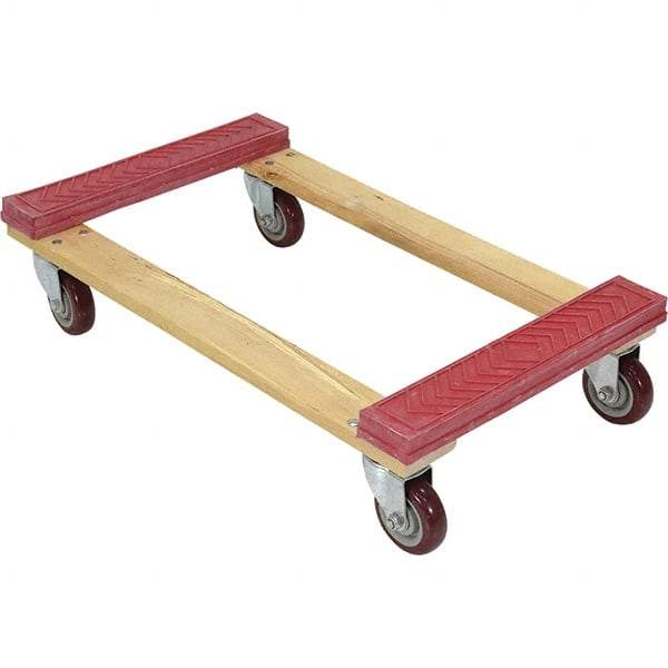 Vestil - 1,200 Lb Capacity Hardwood Dolly - 30" Long x 18" Wide - Makers Industrial Supply