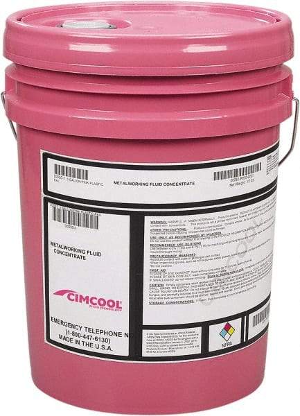 Cimcool - Cimperial 861, 5 Gal Pail Cutting & Grinding Fluid - Semisynthetic - Makers Industrial Supply