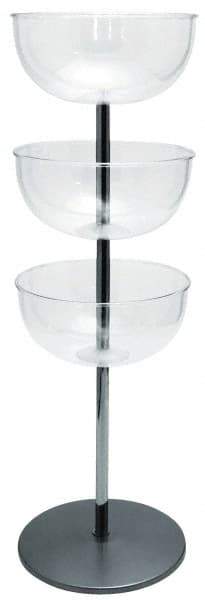 Tensator - 40" High Barrier Free-Standing Pole - Polycarbonate, Polished Chrome Finish, Gray - Makers Industrial Supply