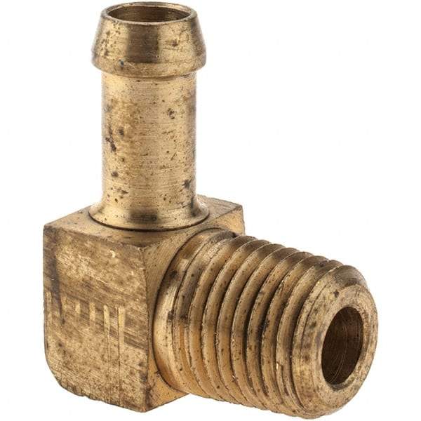 Eaton - 1/4 Barbed Thread 90° Male Elbow - Brass - Makers Industrial Supply