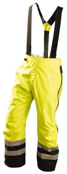 OccuNomix - Size XL, Black & Yellow, Rain Pants - 3 Pockets - Makers Industrial Supply