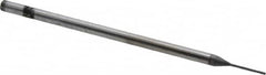 Niagara Cutter - 1/32" Diam, 3/32" LOC, 4 Flute Solid Carbide Ball End Mill - Diamond Finish, Single End, 3" OAL, 1/8" Shank Diam, Spiral Flute - Makers Industrial Supply