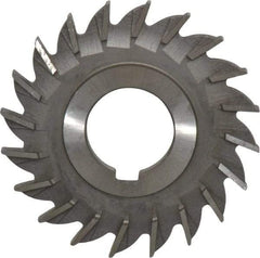 Made in USA - 3" Diam x 1/4" Width of Cut, 20 Teeth, Cobalt Side Milling Cutter - Straight Teeth, Uncoated - Makers Industrial Supply